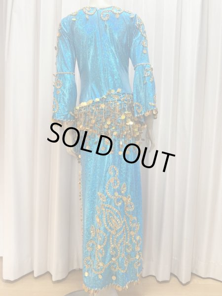 画像3: サイーディ、ガワージードレス(ヘッドベール、ヒップスカーフ付き) (3)