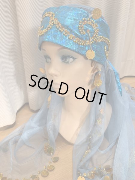 画像2: サイーディ、ガワージードレス(ヘッドベール、ヒップスカーフ付き) (2)