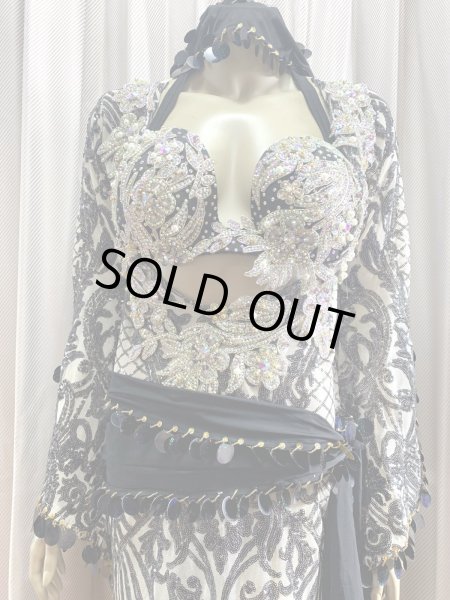 画像2: Hanine特注ブラカップ付きサイーディドレス(5点セット) (2)