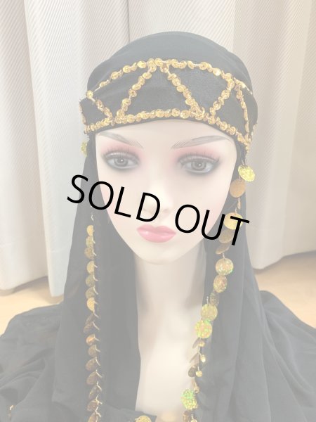 画像8: サイーディ、ガワージードレス(ヘッドベール、ヒップスカーフ付き) (8)