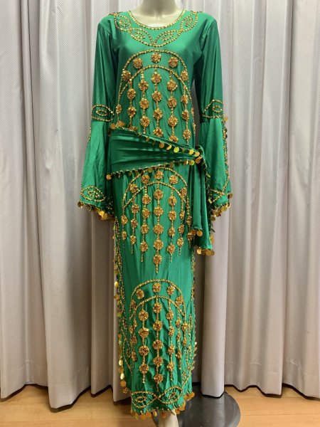 画像3: サイーディ、ガワージードレス(ヘッドベール、ヒップスカーフ付き) (3)