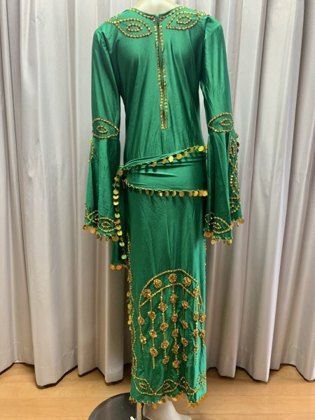 画像6: サイーディ、ガワージードレス(ヘッドベール、ヒップスカーフ付き) (6)