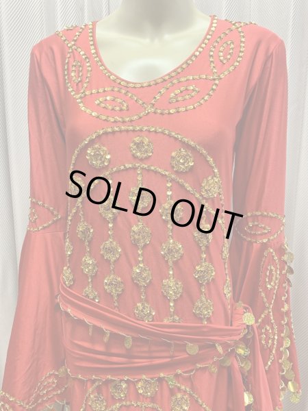 画像4: サイーディ、ガワージードレス(ヘッドベール、ヒップスカーフ付き) (4)