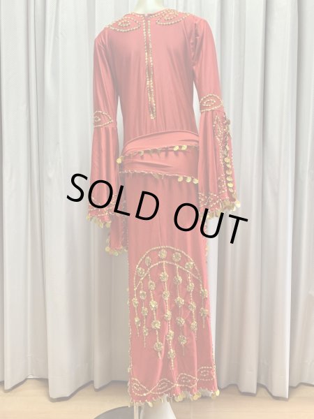 画像6: サイーディ、ガワージードレス(ヘッドベール、ヒップスカーフ付き) (6)