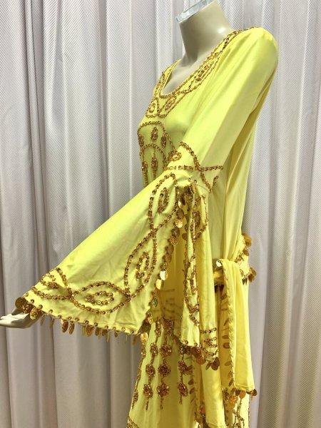 画像5: サイーディ、ガワージードレス(ヘッドベール、ヒップスカーフ付き) (5)