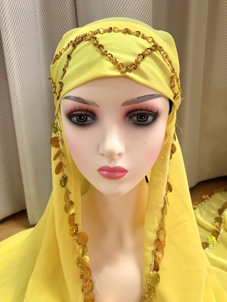 画像7: サイーディ、ガワージードレス(ヘッドベール、ヒップスカーフ付き) (7)