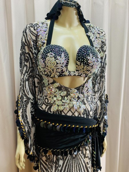 画像3: Hanine特注ブラカップ付きサイーディドレス(5点セット） (3)