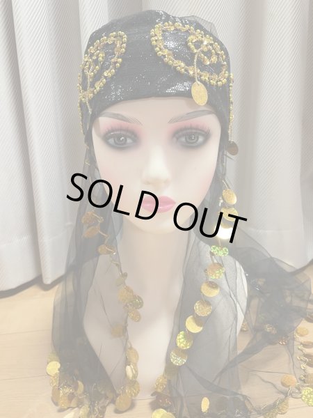 画像10: サイーディ、ガワージードレス(ヘッドベール、ヒップスカーフ付き） (10)