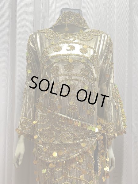 画像2: サイーディ、ガワージードレス(ヘッドベール、ヒップスカーフ付き） (2)