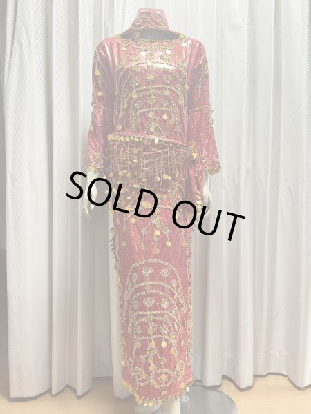 画像1: サイーディ、ガワージードレス(ヘッドベール、ヒップスカーフ付き） (1)