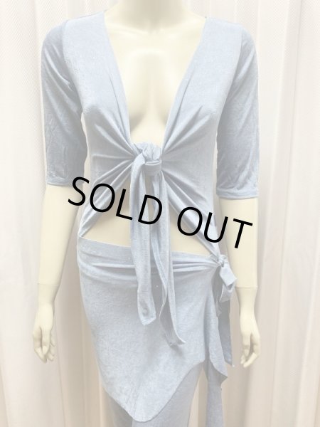 画像3: 【在庫処分SALE】 チョリ＆パンツレッスンウェア（ジャンプスーツタイプ、ヒップスカーフ付き） (3)