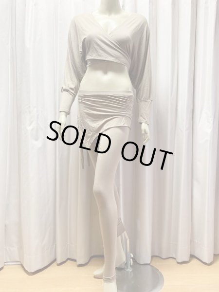 画像1: 【在庫処分SALE】ドルマンスリーブチョリ＆レギンスレッスンウェア (1)