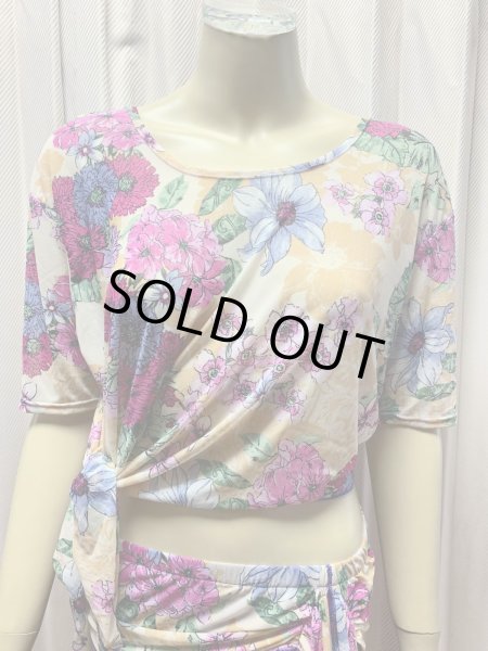 画像4: 【在庫処分SALE】フラワープリントレッスンウェア3点セット (4)