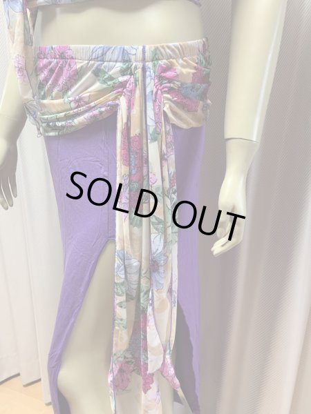 画像7: 【在庫処分SALE】フラワープリントレッスンウェア3点セット (7)