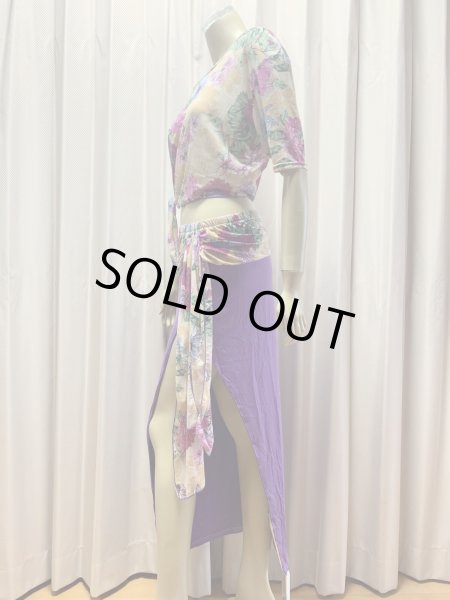 画像5: 【在庫処分SALE】フラワープリントレッスンウェア3点セット (5)