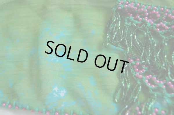 画像4: 30％OFF！！タイダイ柄シフォンビーズヒップスカーフ (4)