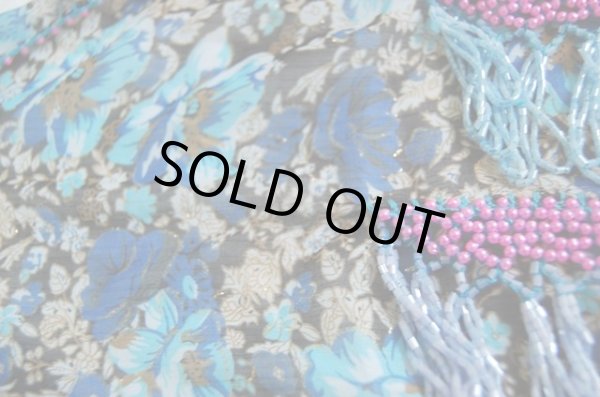 画像4: 30％OFF！！花柄シフォンビーズヒップスカーフ (4)