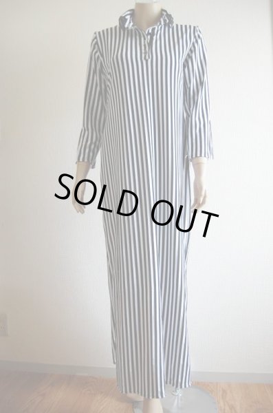 画像2: Fifi Abdoスタイル　ストライプバラディガラベーヤ（シャツタイプ） (2)