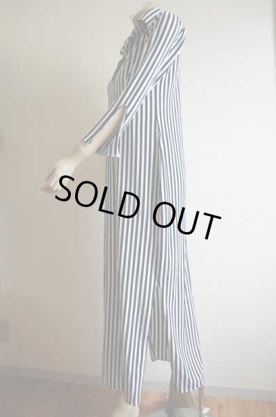 画像4: Fifi Abdoスタイル　ストライプバラディガラベーヤ（シャツタイプ） (4)