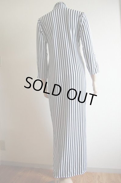 画像5: Fifi Abdoスタイル　ストライプバラディガラベーヤ（シャツタイプ） (5)