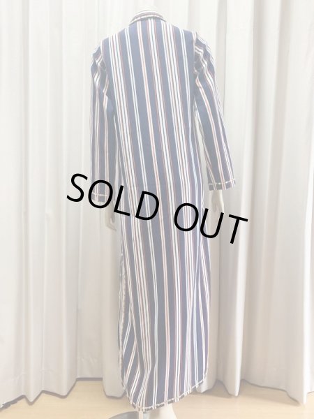 画像4: Fifi Abdoスタイル　ストライプバラディドレス(襟シャツタイプ）135ｃｍ丈 (4)