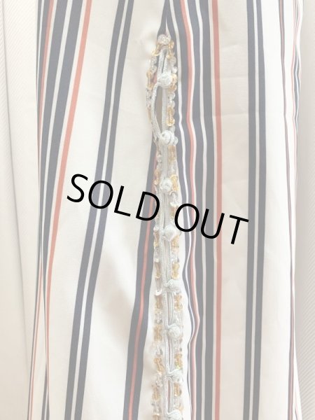 画像5: Fifi Abdoスタイル　ストライプバラディドレス(襟シャツタイプ）135ｃｍ丈 (5)