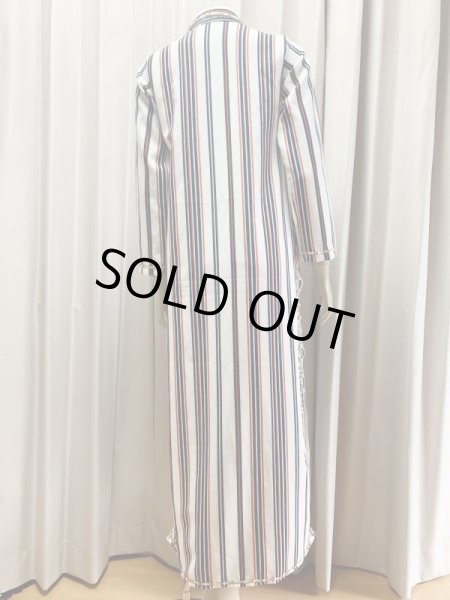画像4: Fifi Abdoスタイル　ストライプバラディドレス(襟シャツタイプ）135ｃｍ丈 (4)