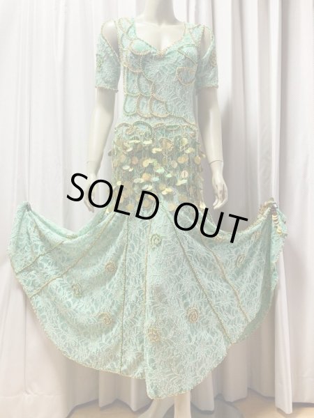 画像2: オリエンタル＆バラディ お袖付きレースワンピースドレス (2)
