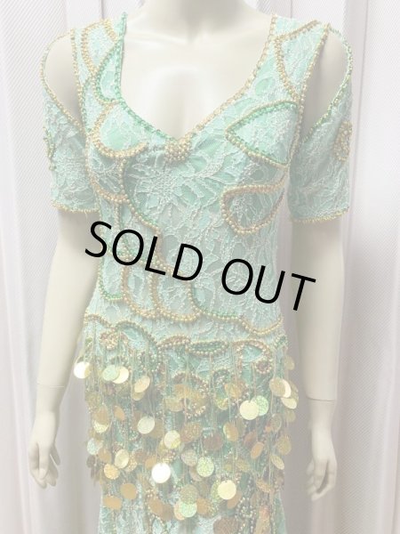 画像5: オリエンタル＆バラディ お袖付きレースワンピースドレス (5)