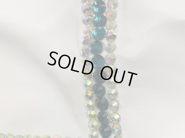 画像8: 白バラディラインストーン付きガラベーヤ(140cm丈・身幅55cm) (8)