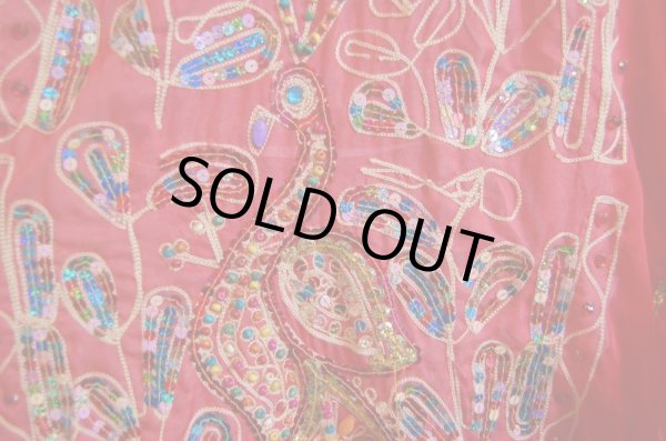 画像4: 刺繍入りハリージドレス(マルチカラービーズ） (4)