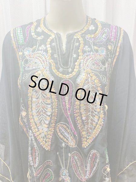 画像2: ピーコック柄ハリージドレス (2)