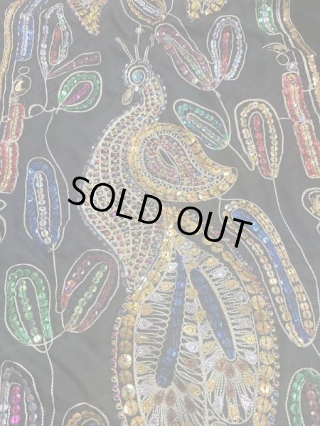 画像6: ピーコック柄ハリージドレス (6)