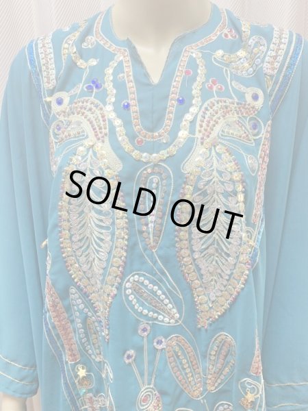 画像2: ピーコック柄ハリージドレス (2)