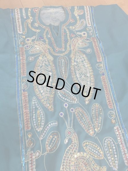 画像5: ピーコック柄ハリージドレス (5)