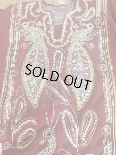 画像5: ピーコック柄ハリージドレス (5)