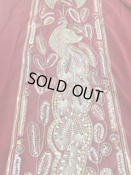 画像6: ピーコック柄ハリージドレス (6)