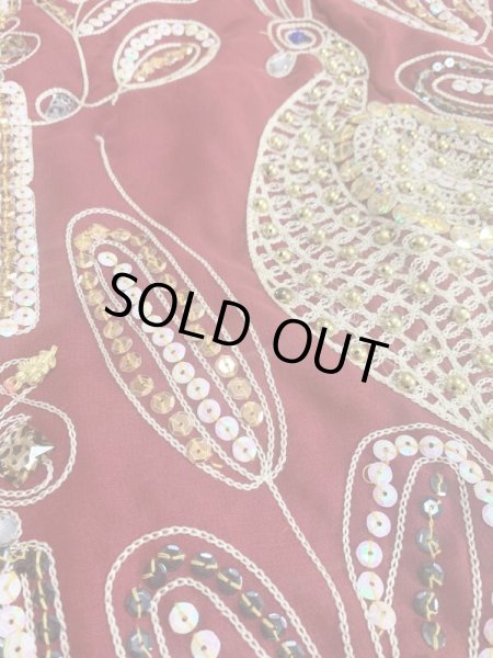 画像7: ピーコック柄ハリージドレス (7)