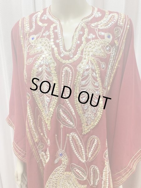 画像2: ピーコック柄ハリージドレス (2)